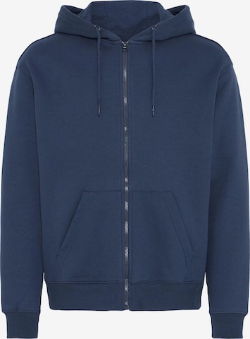 BLEND Kapuzenfleecejacke ' BHJUSTE ' in Blau: Vorderseite