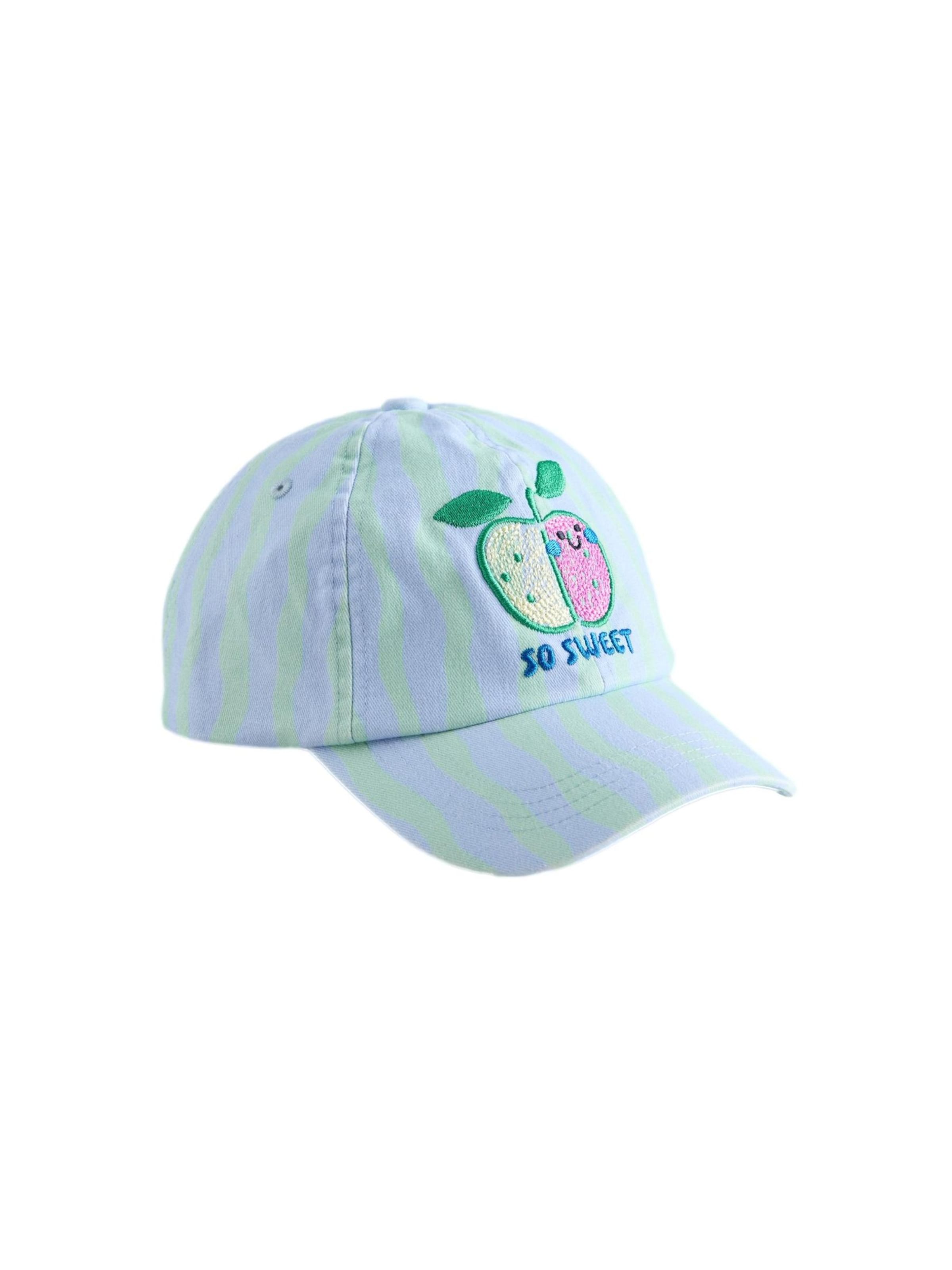 Pălărie 'Apple Placement' de la Next pe albastru: față