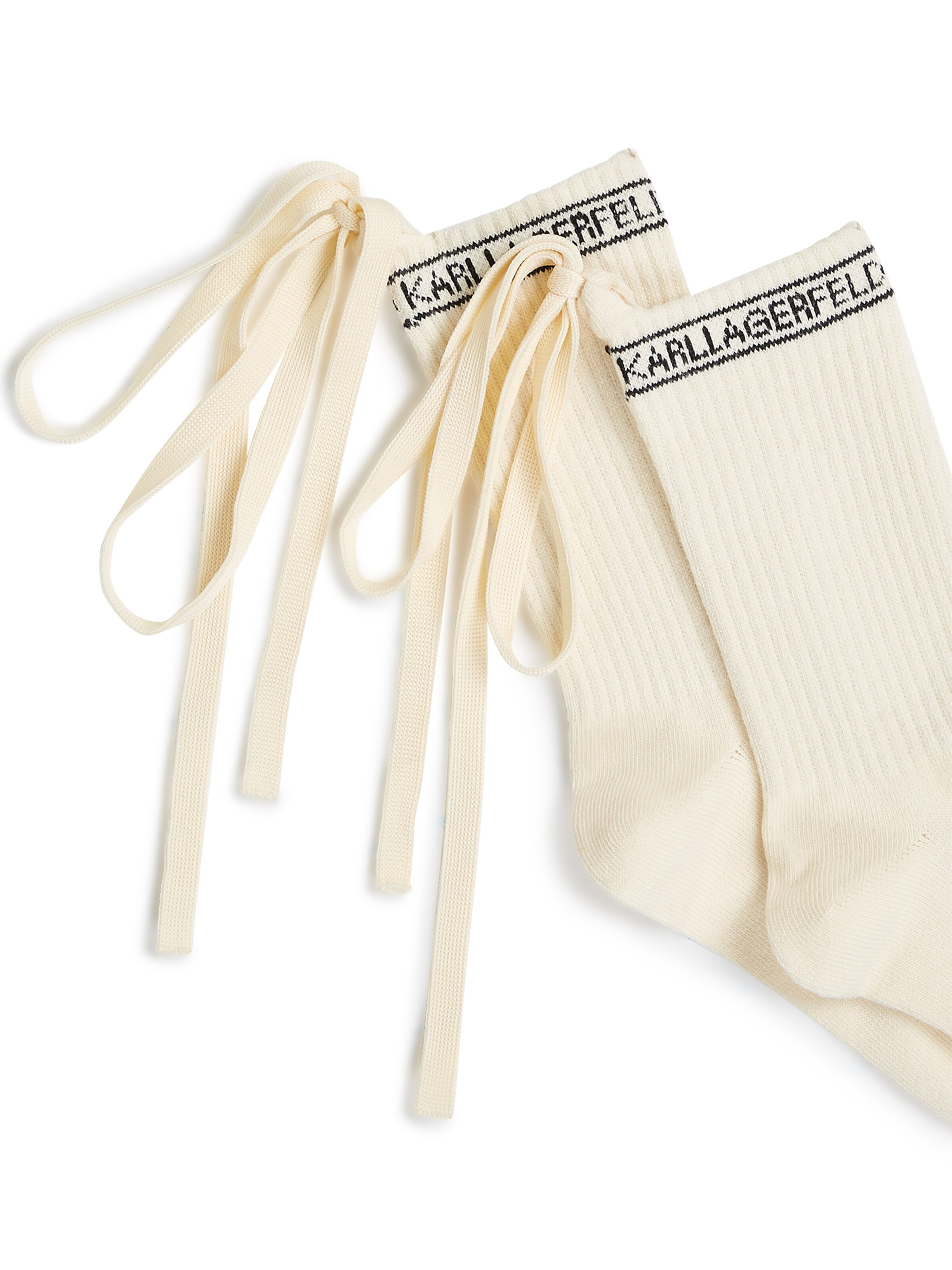 Karl Lagerfeld Ponožky ' Logo-Schnürsocken - 2er-Packung ' – černá