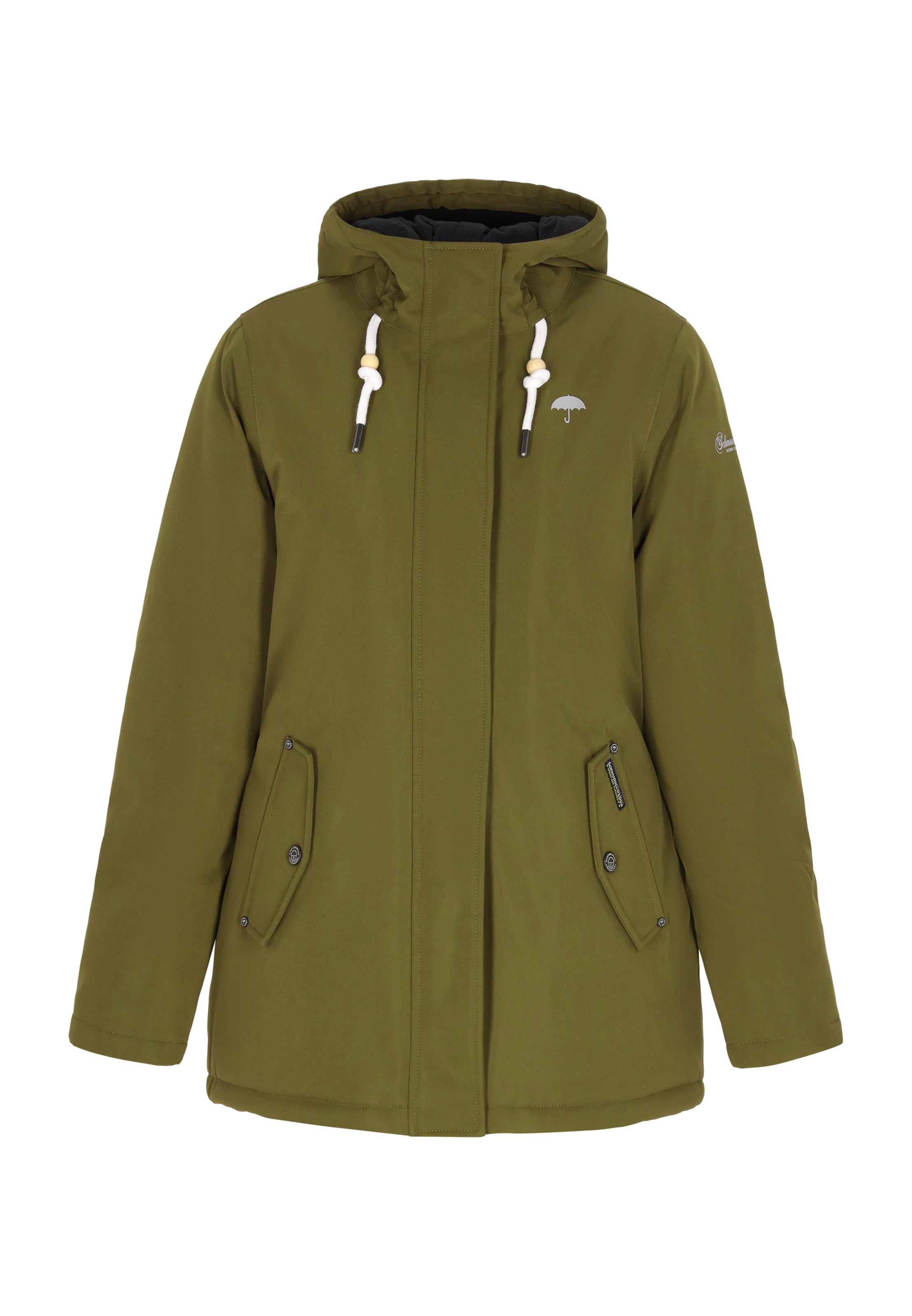 Schmuddelwedda Зимняя куртка в Зеленый: спереди