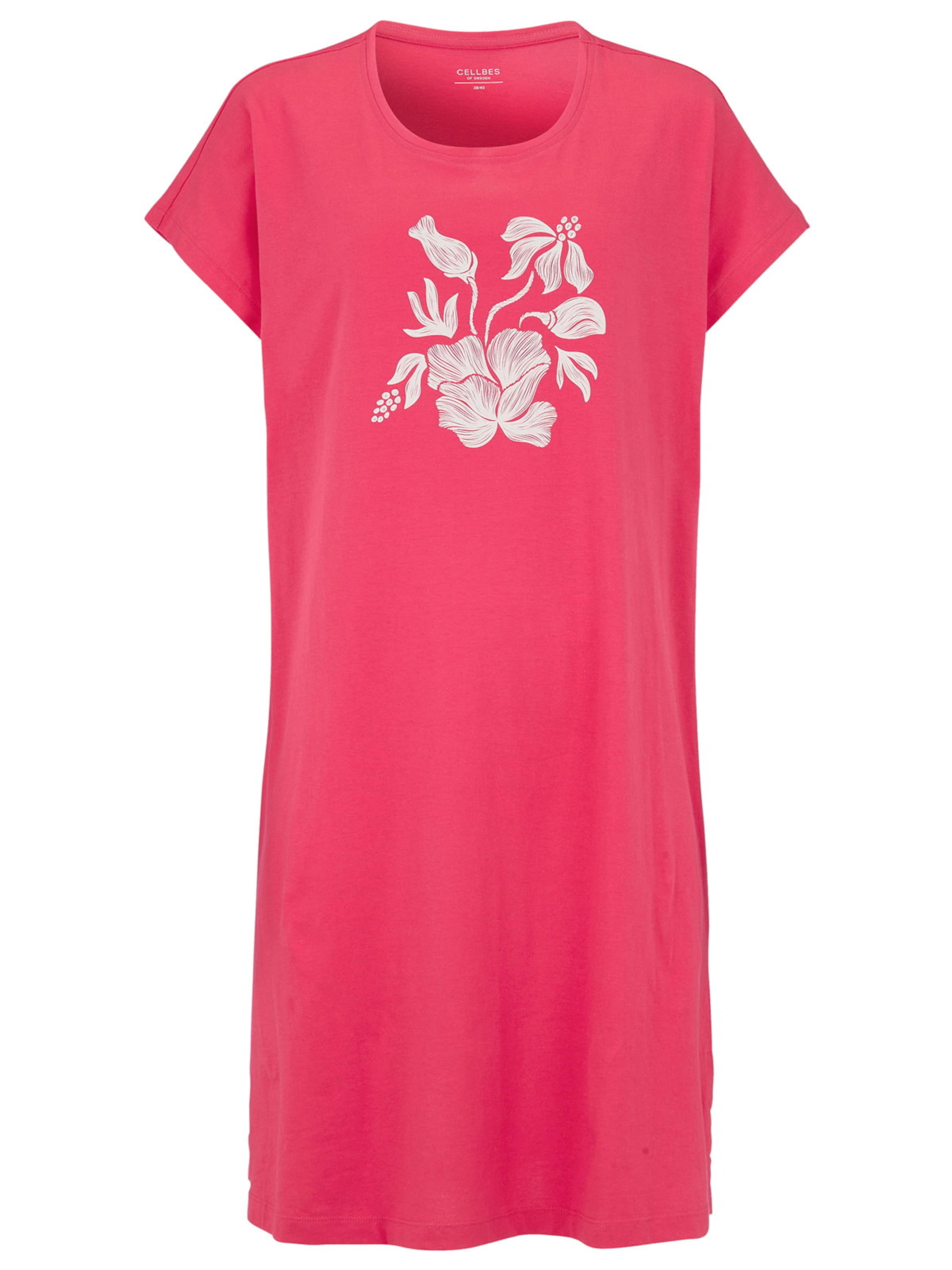 Cellbes of Sweden Chemise de nuit en rose / blanc, Vue avec produit