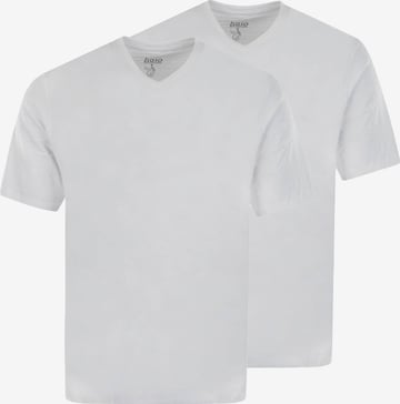 T-Shirt HAJO en blanc : devant