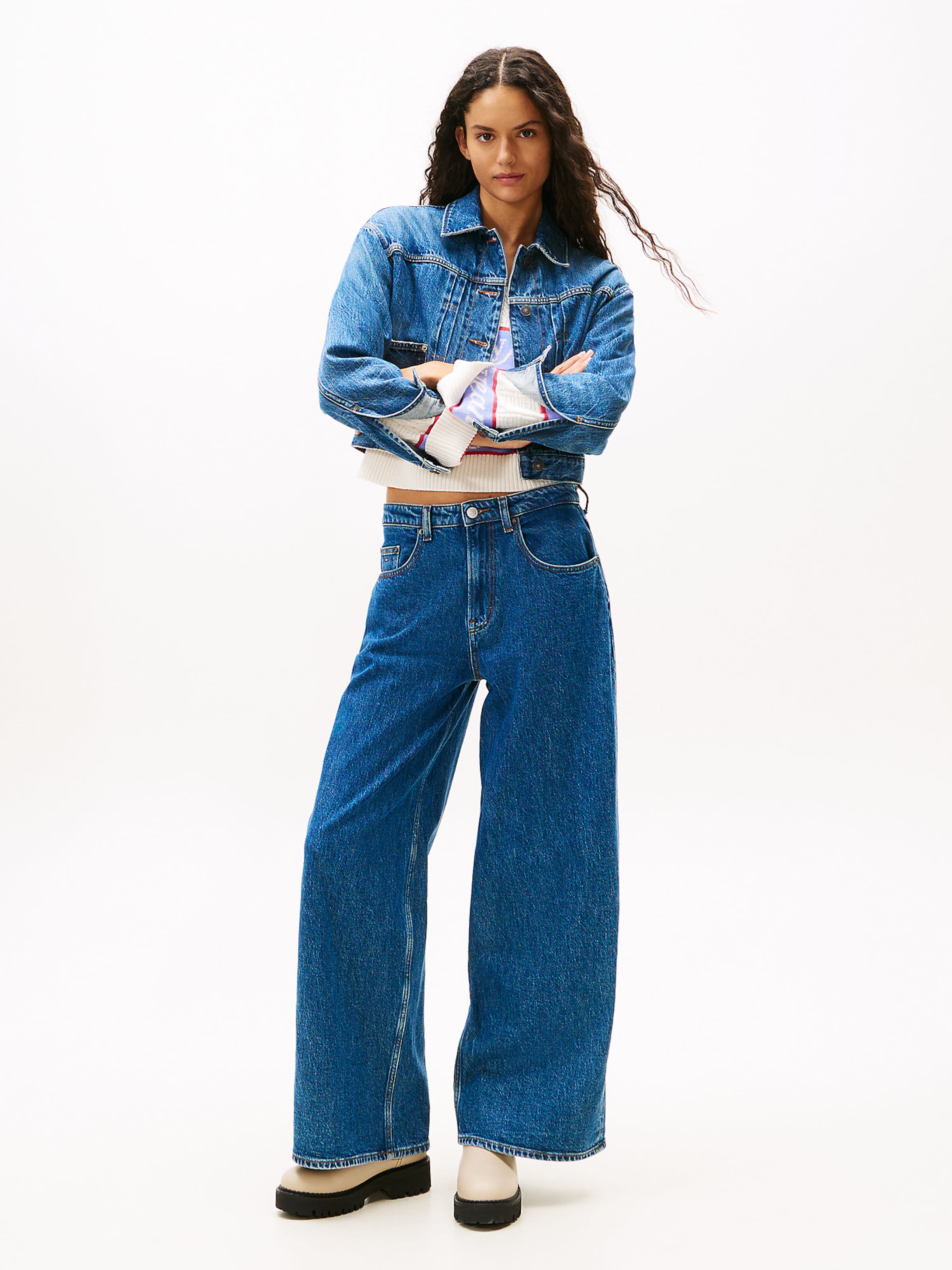 Chelsea Boots Tommy Jeans en beige : devant