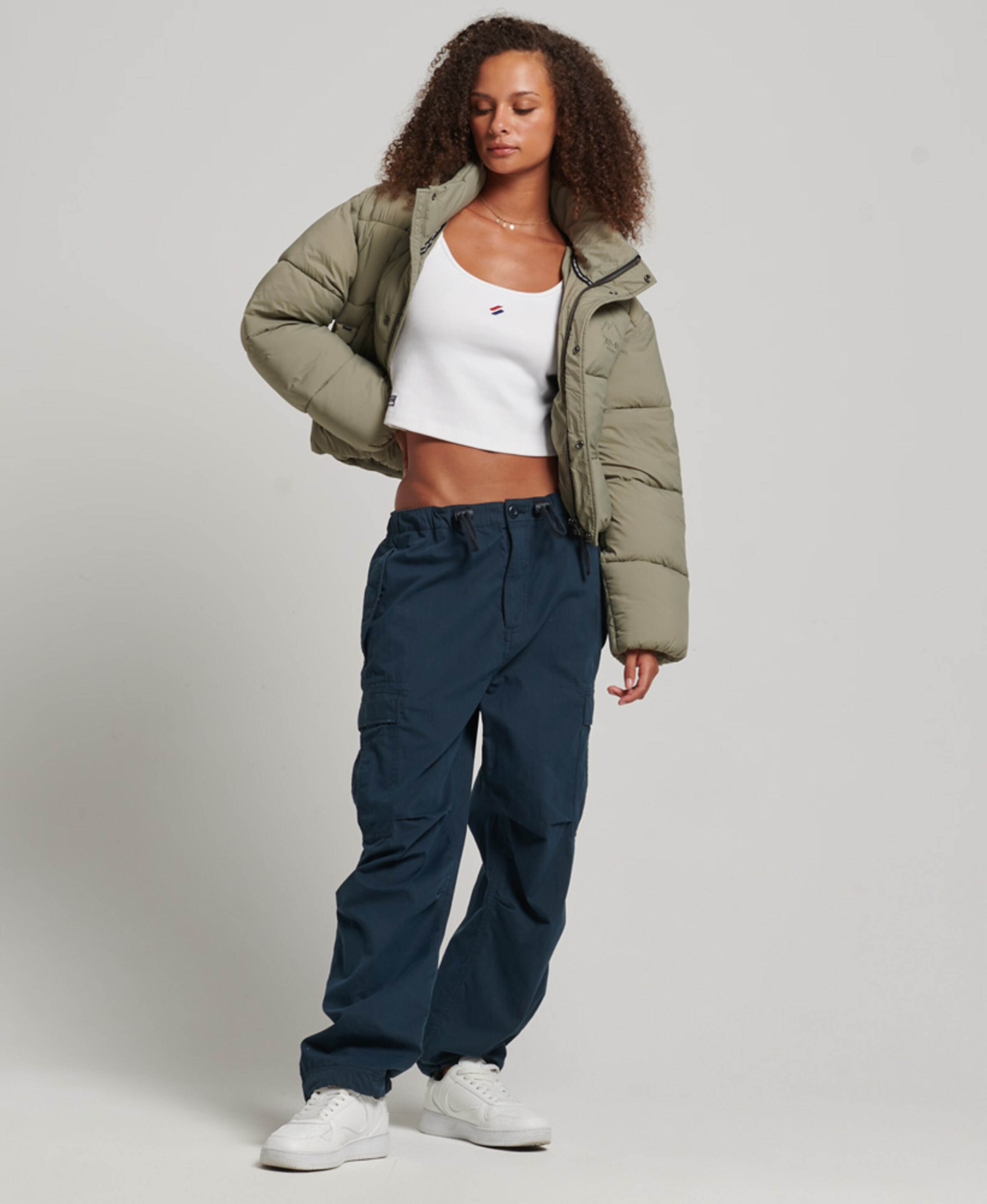 Superdry cocoon khaki deals
