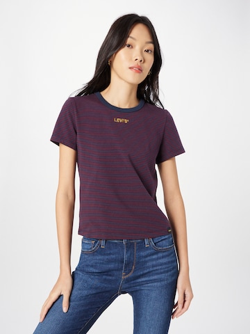 purpurinė LEVI'S ® Marškinėliai 'Graphic Rickie Tee': priekis