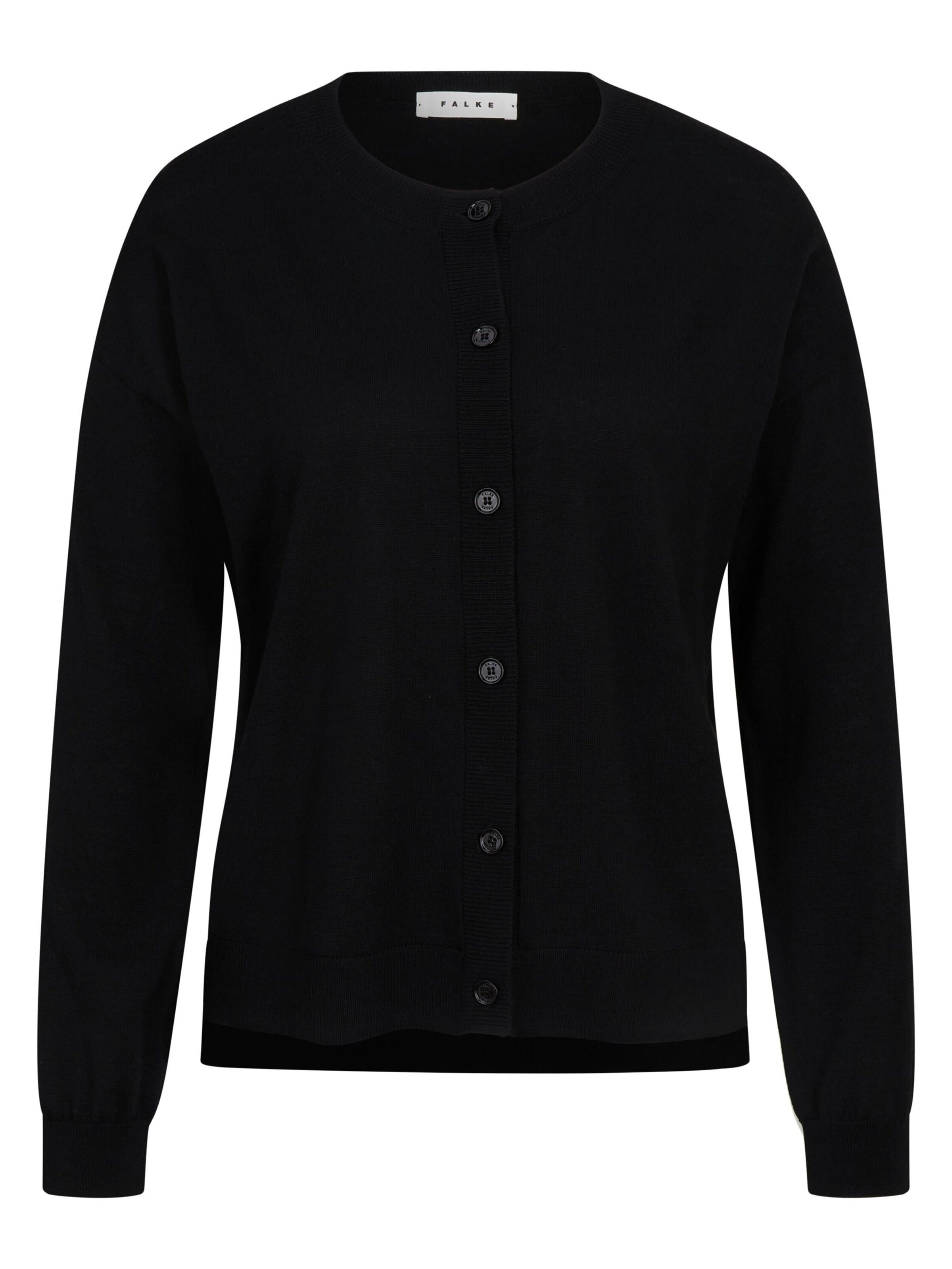 FALKE Knit Cardigan in Black