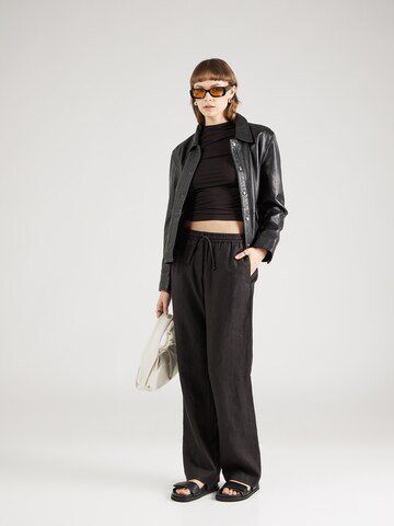 Samsøe Samsøe Loose fit Trousers 'Hoys' in Black