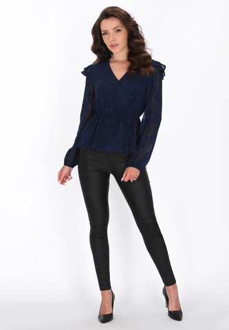 faina - Blusa en azul