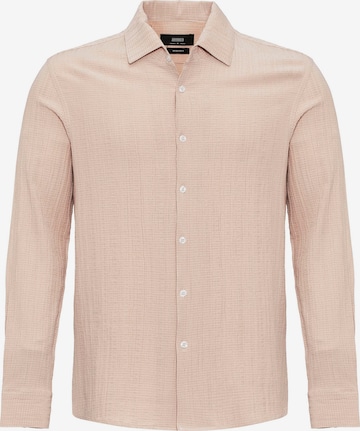 AntiochRegular Fit Košulja - bež boja: prednji dio