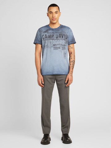 T-Shirt 'North Sea Trail' CAMP DAVID en bleu