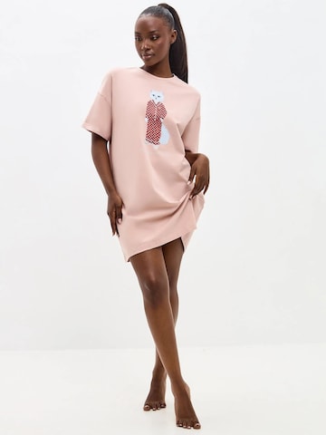 Camicia da notte 'Pajamas Cat' di Cat e Lolette in rosa