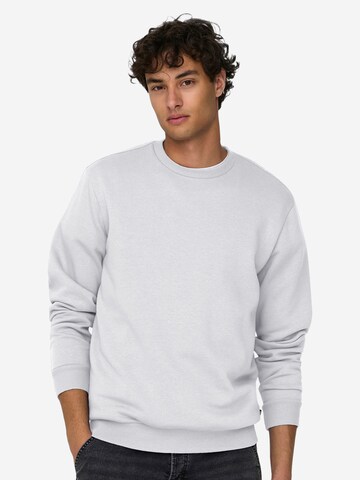 Only & Sons Regular fit Sweatshirt 'ONSCeres' i vit