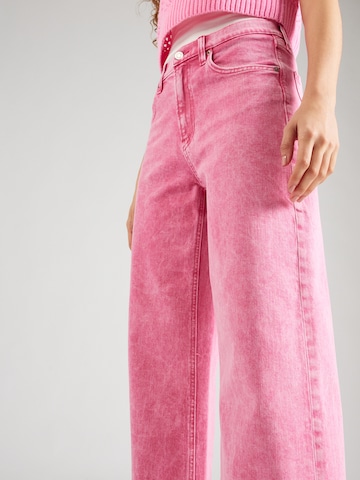 GAP Široke hlačnice Kavbojke | roza barva