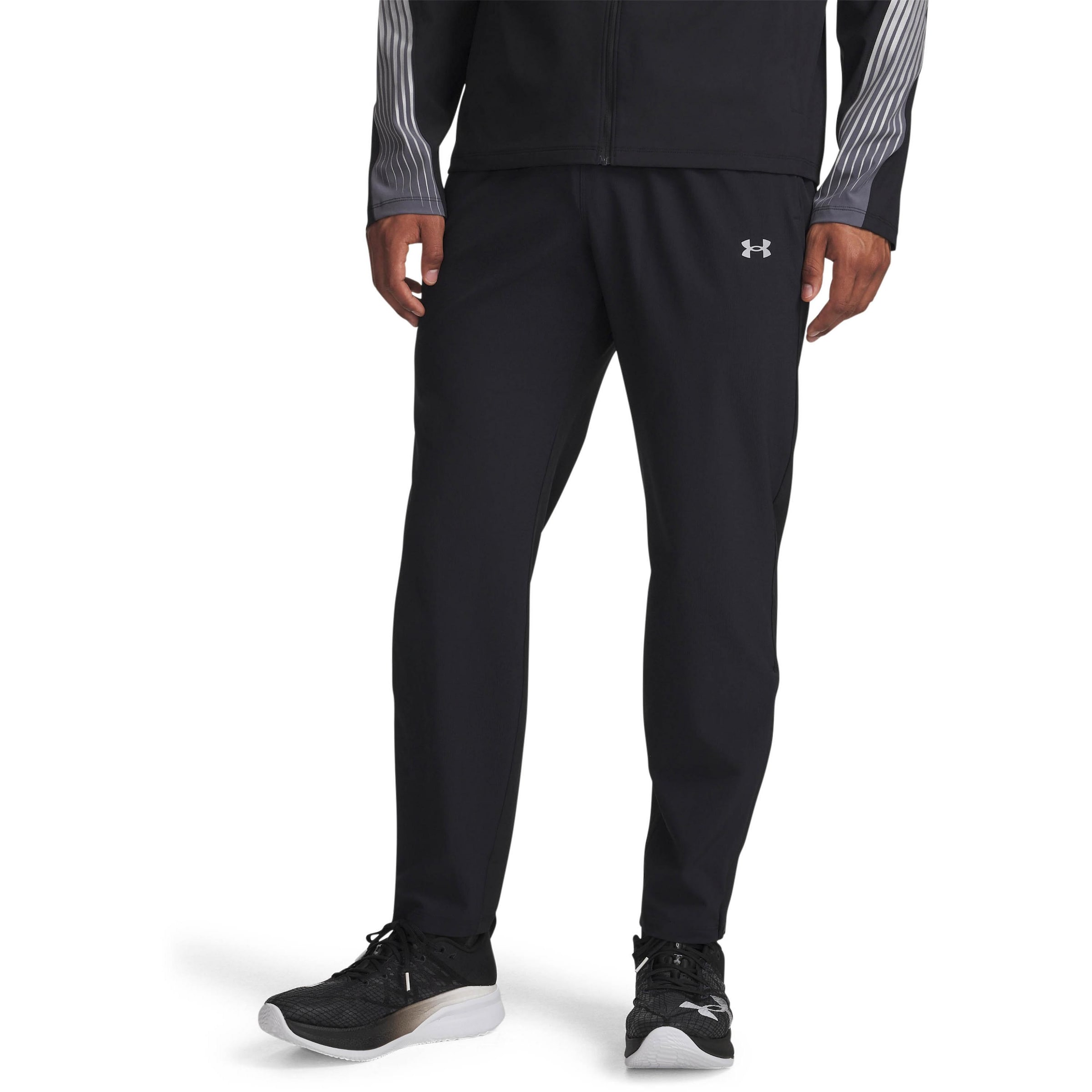 UNDER ARMOUR Regular Sportbroek in Zwart: voorkant