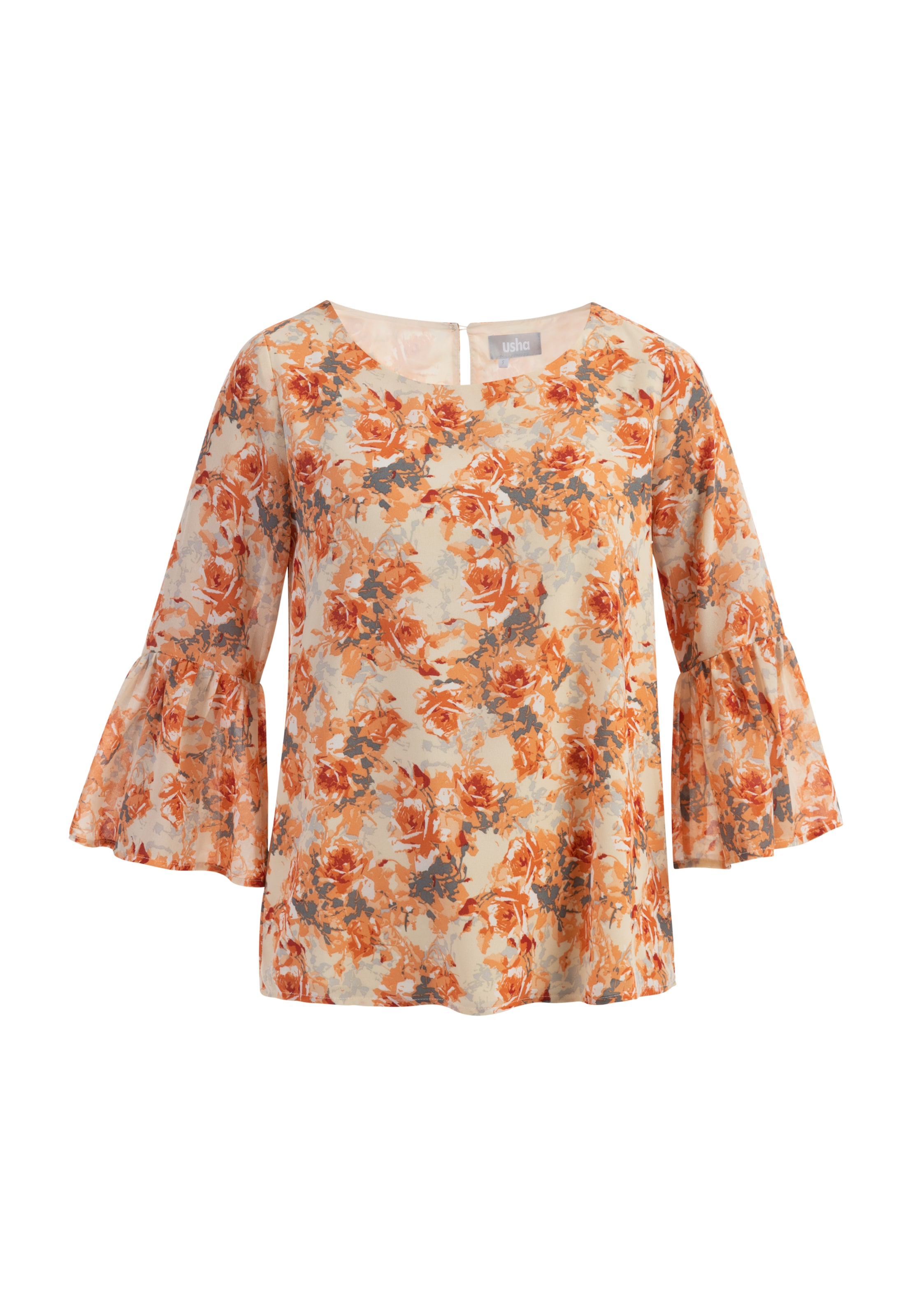 Usha Bluse i orange: forside