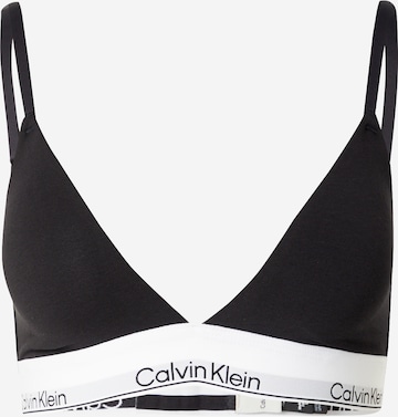 Calvin Klein UnderwearTrokutasti Grudnjak - crna boja: prednji dio