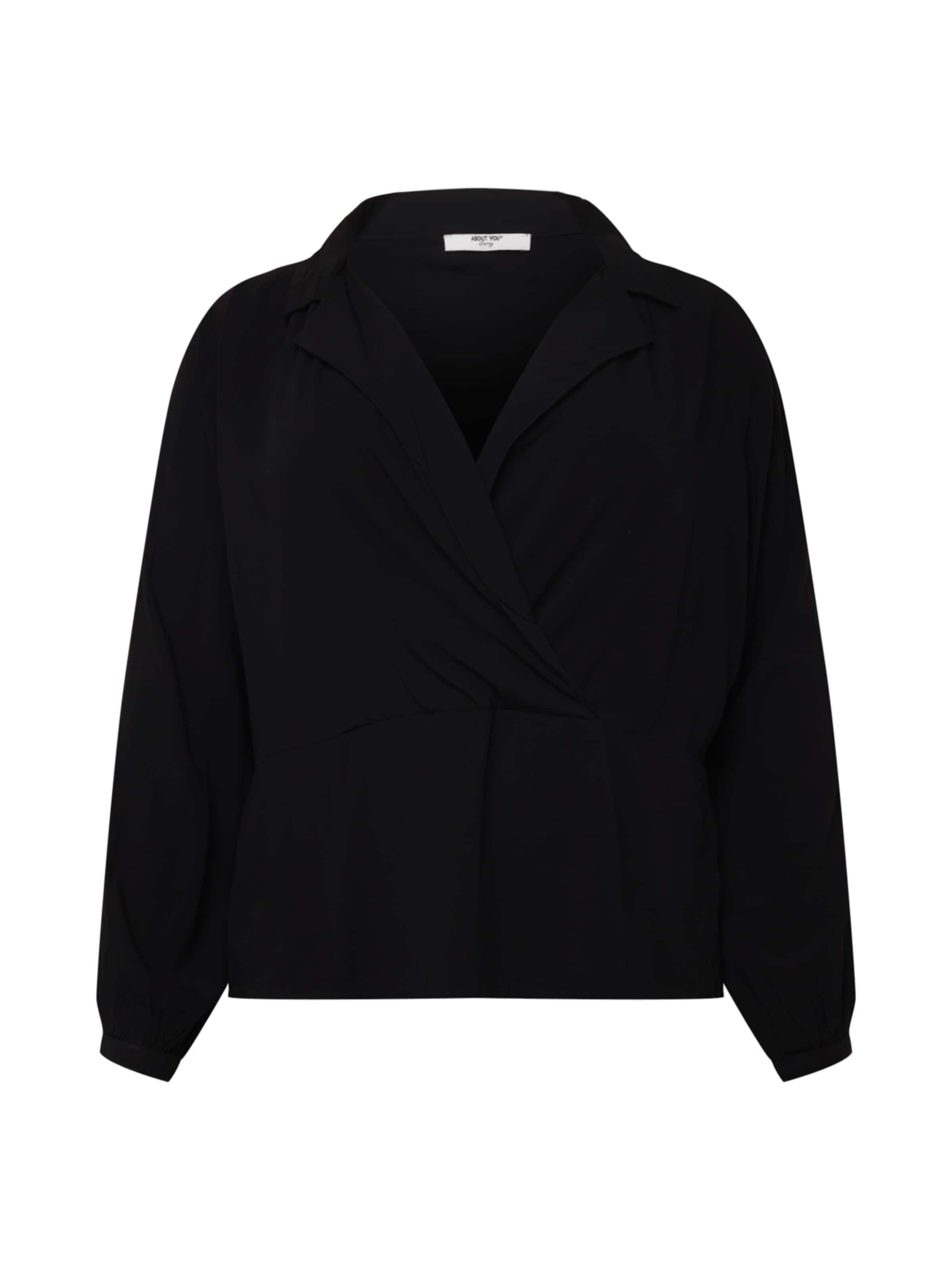 ABOUT YOU Curvy Blouse 'Franja' in Black: front
