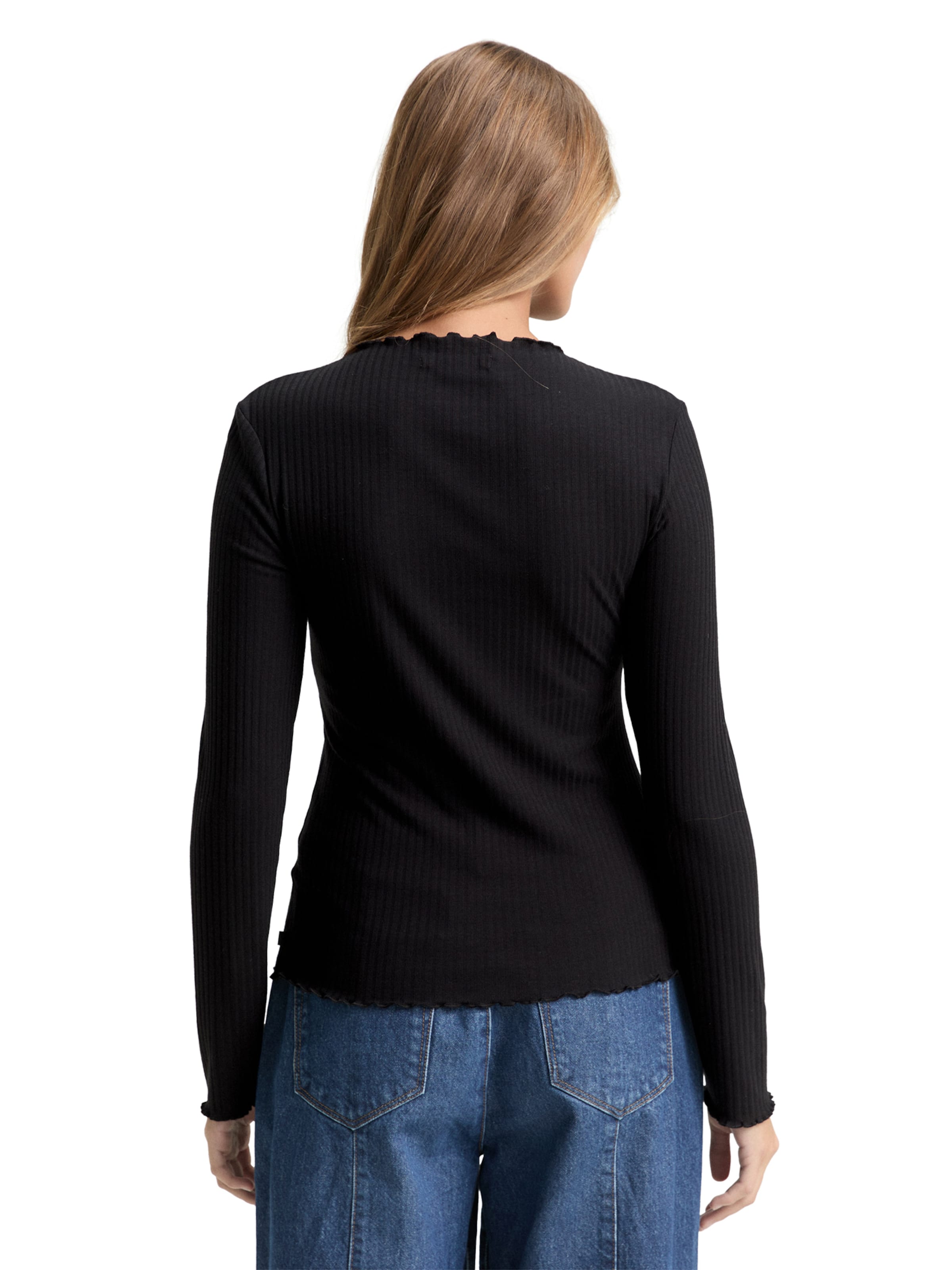 TOM TAILOR DENIM Shirt in Black