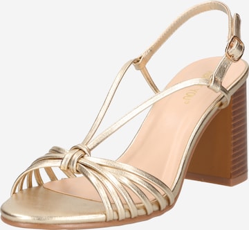 ABOUT YOU Sandals 'Celina' in Gold: front