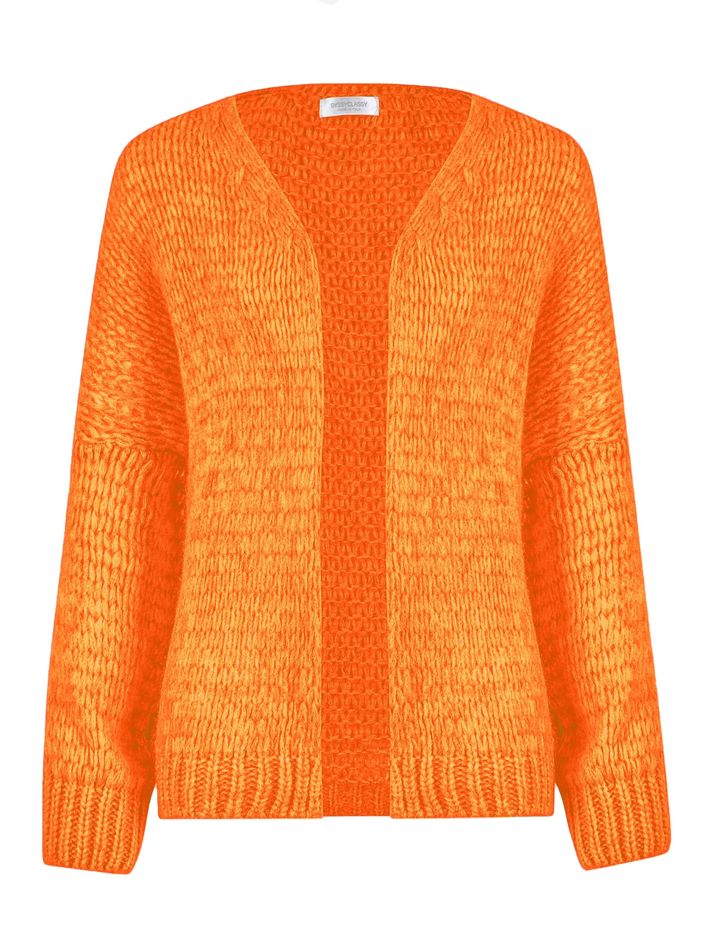 SASSYCLASSY Oversized Cardigan in Orange: front