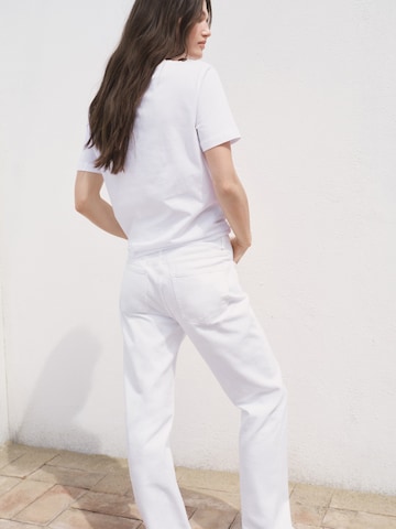 MANGO Shirts 'CHALSPIC' i hvid