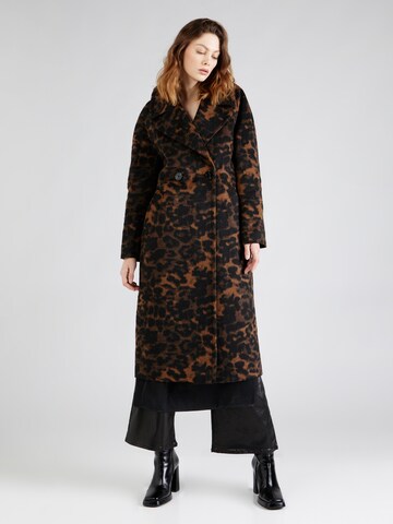 River Island Between-Seasons Coat in Brown: front