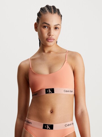 Calvin Klein Underwear Bustier BH in Oranje: voorkant