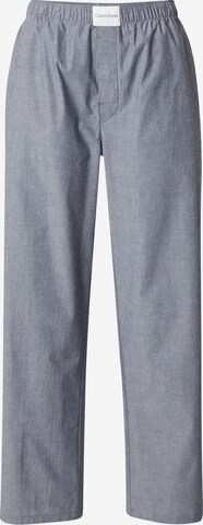 Pantalon de pyjama Calvin Klein Underwear en bleu : devant