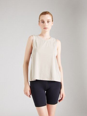 ADIDAS PERFORMANCE Sporttop 'Studio' in Beige: Vorderseite