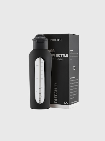 Dutch'D - Garrafa 'Glass Straw' em preto