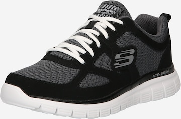 SKECHERS Platform trainers in Black: front