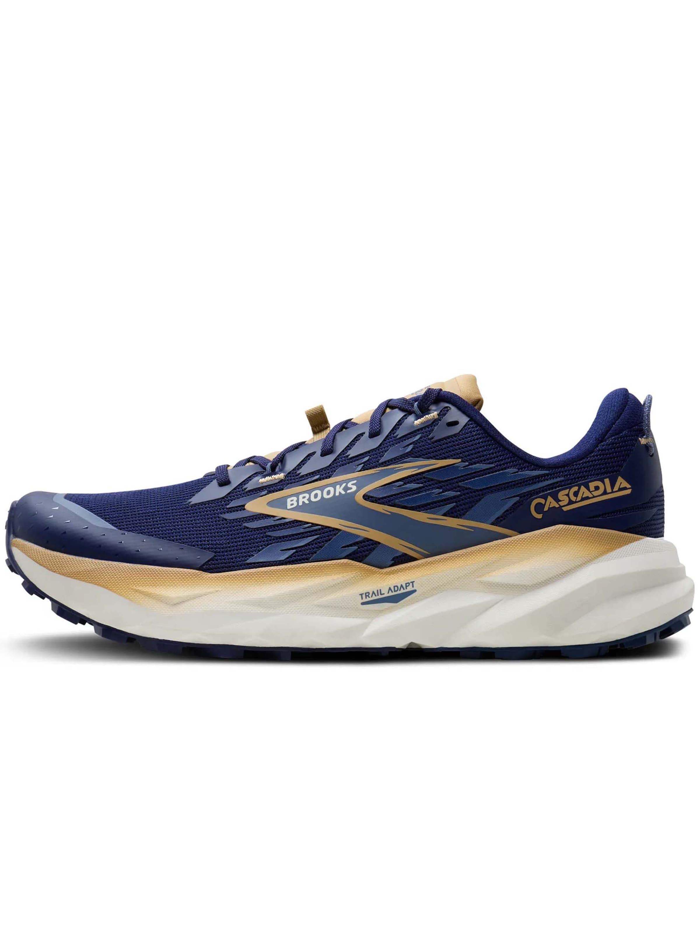 BROOKS Loopschoen 'CASCADIA 19' in Blauw: voorkant