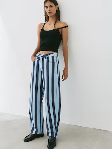 Pull&Bear Barrel Jeans in Blau