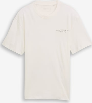 TOM TAILOR DENIM T-Shirt in Weiß: Vorderseite