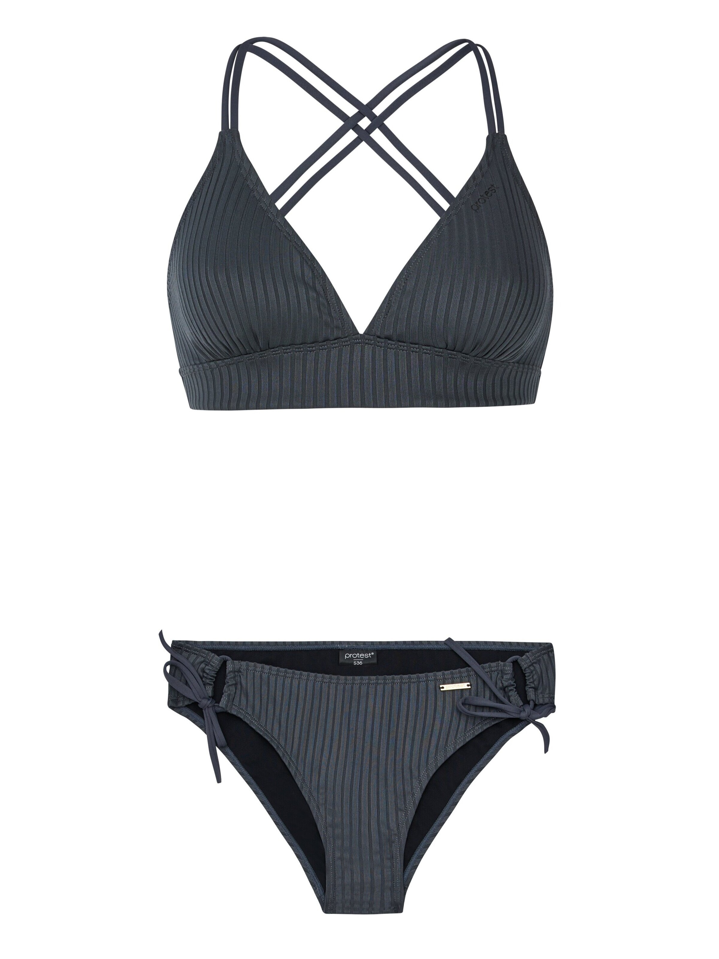 PROTEST Bikini 'PRTCosta' in Grey: front
