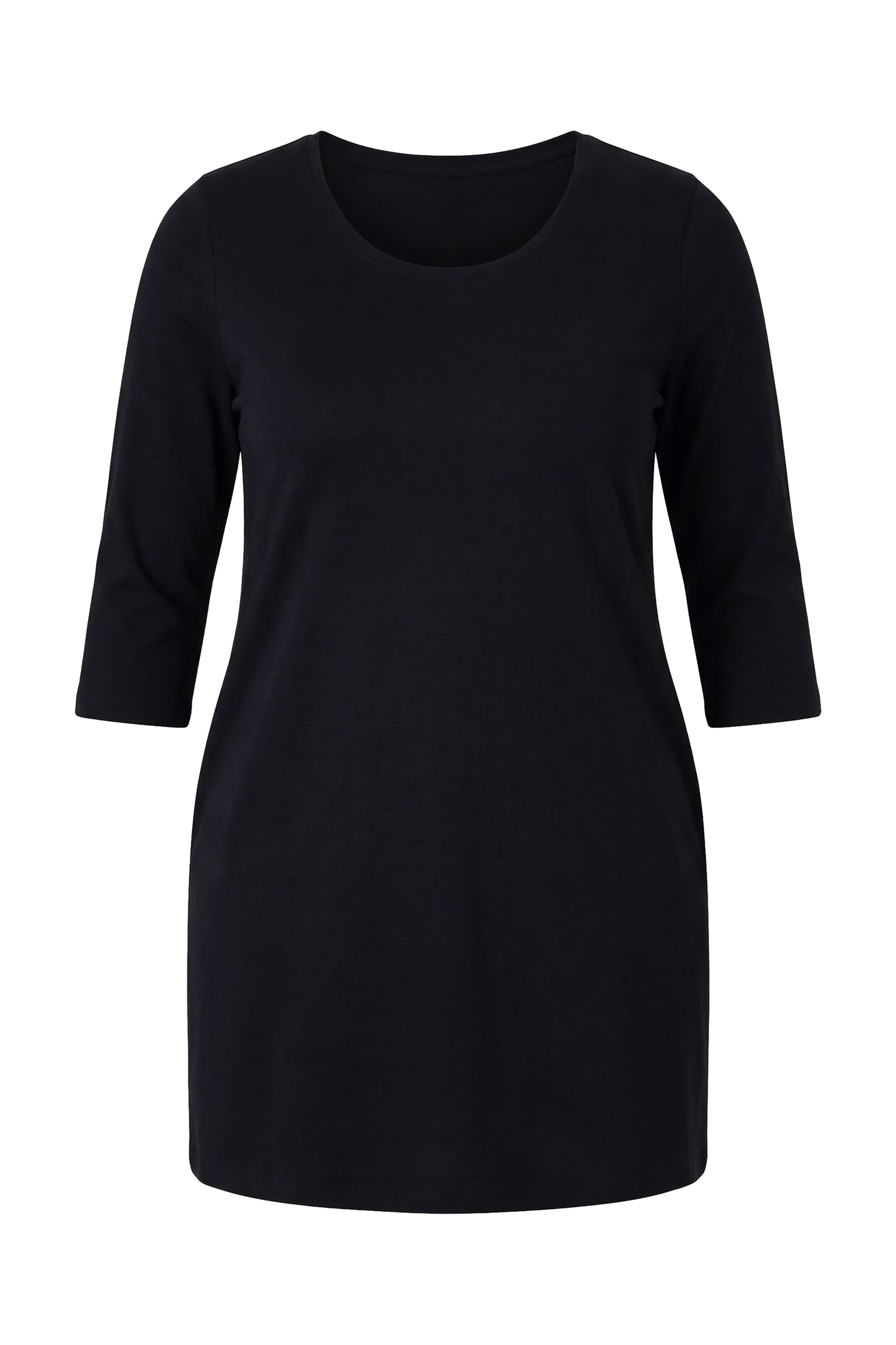 Ulla Popken Shirt in Zwart: voorkant