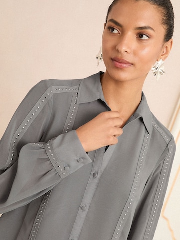 Chemisier love & roses en gris