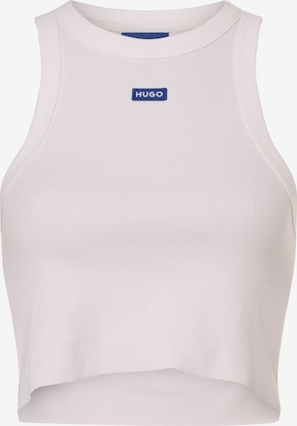 HUGO Blue Top ' Baby Tank' in White: front