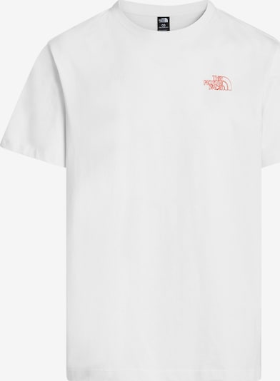 XXXL dydžio Marškinėliai 'Flower Scribble' iš THE NORTH FACE, spalva – žolės žalia / vyšninė spalva / balta, Prekių apžvalga