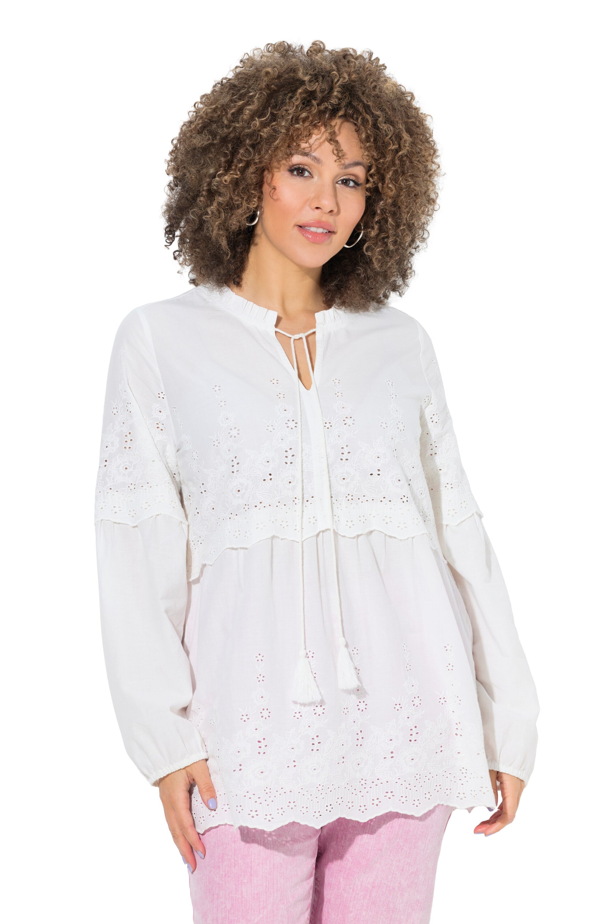 Ulla Popken Tunika in Weiß: Vorderseite