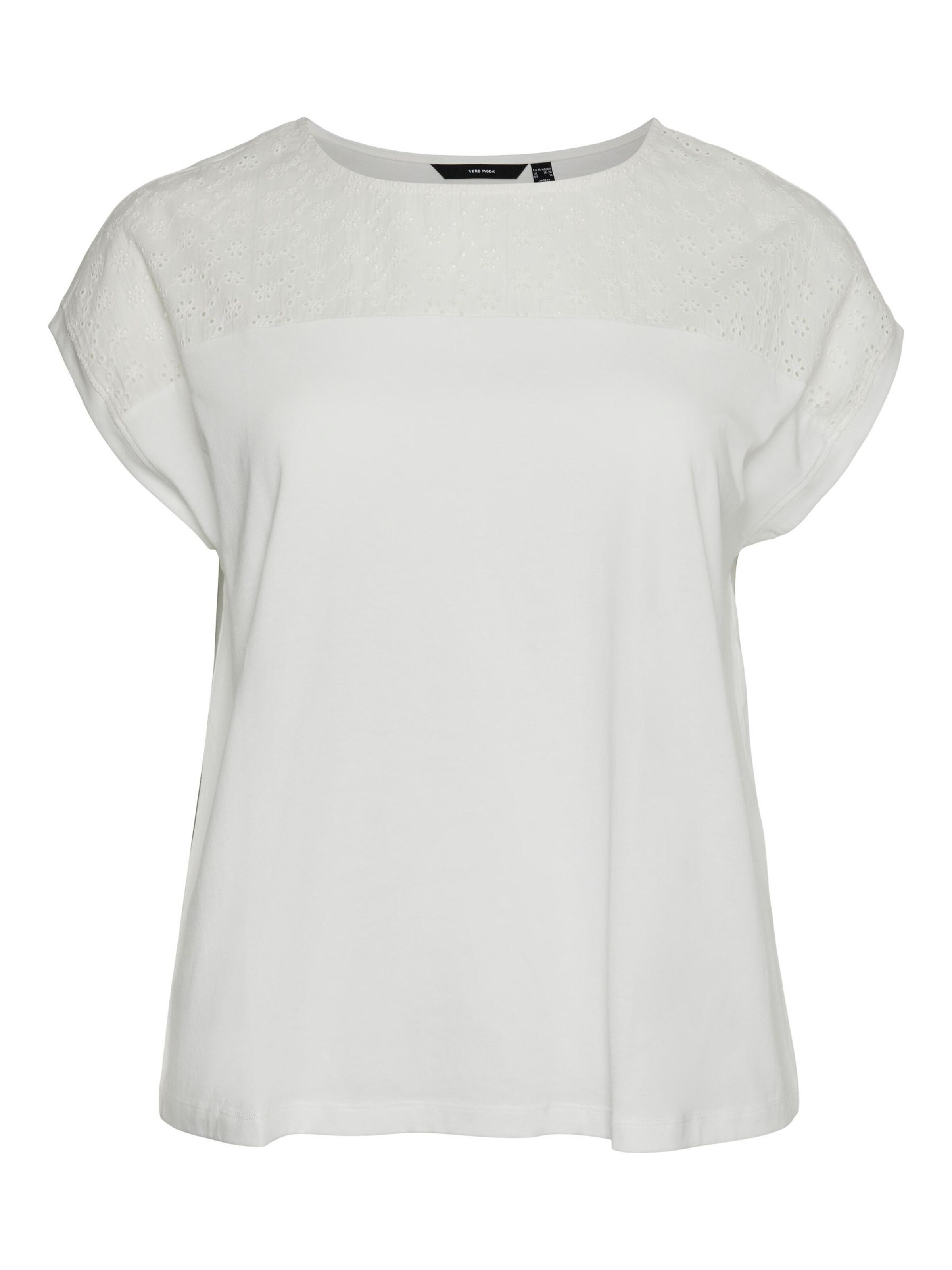 Vero Moda Curve T-Shirt 'VMCKAYA' in Weiß: Vorderseite