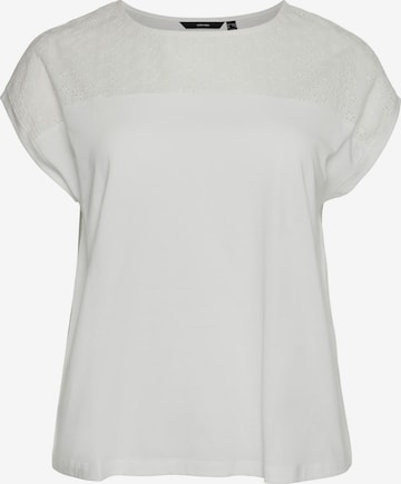 Vero Moda Curve T-Shirt 'VMCKAYA' in Weiß: Vorderseite