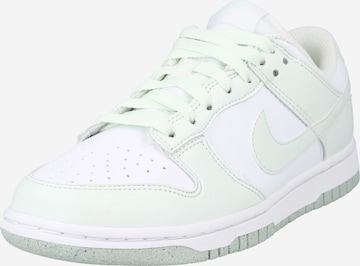 Baskets basses 'DUNK LOW NEXT NATURE' Nike Sportswear en blanc : devant