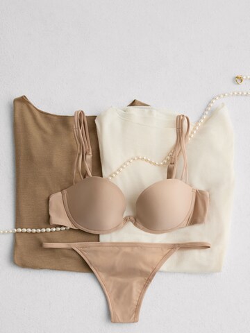 INTIMISSIMI Balconette Bra 'Ilenia Ultralight' in Beige