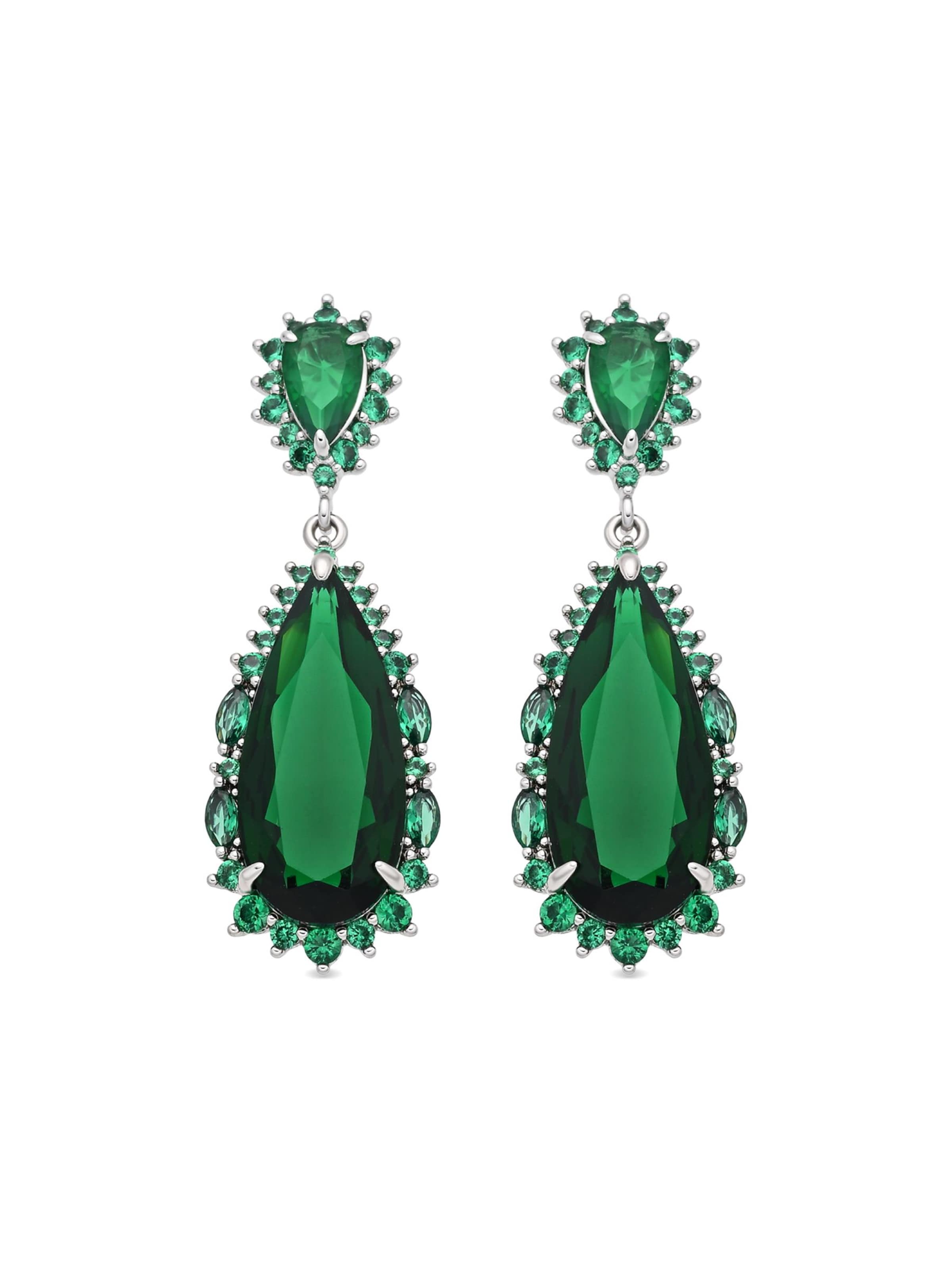 Luxenter - Brincos 'Cakrolm' em verde: frente