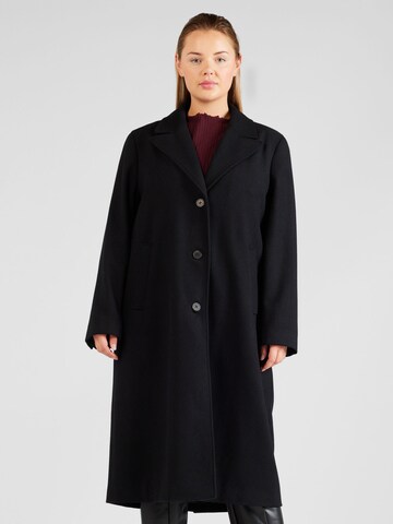 Manteau mi-saison 'ALMA' Selected Femme Curve en noir : devant