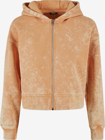 Urban Classics Sweatvest in Oranje: voorkant