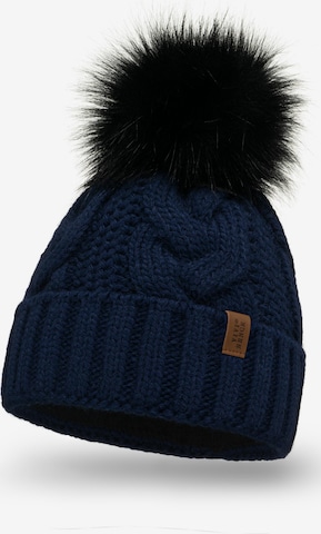 Vivisence Beanie '7014' in Blue: front