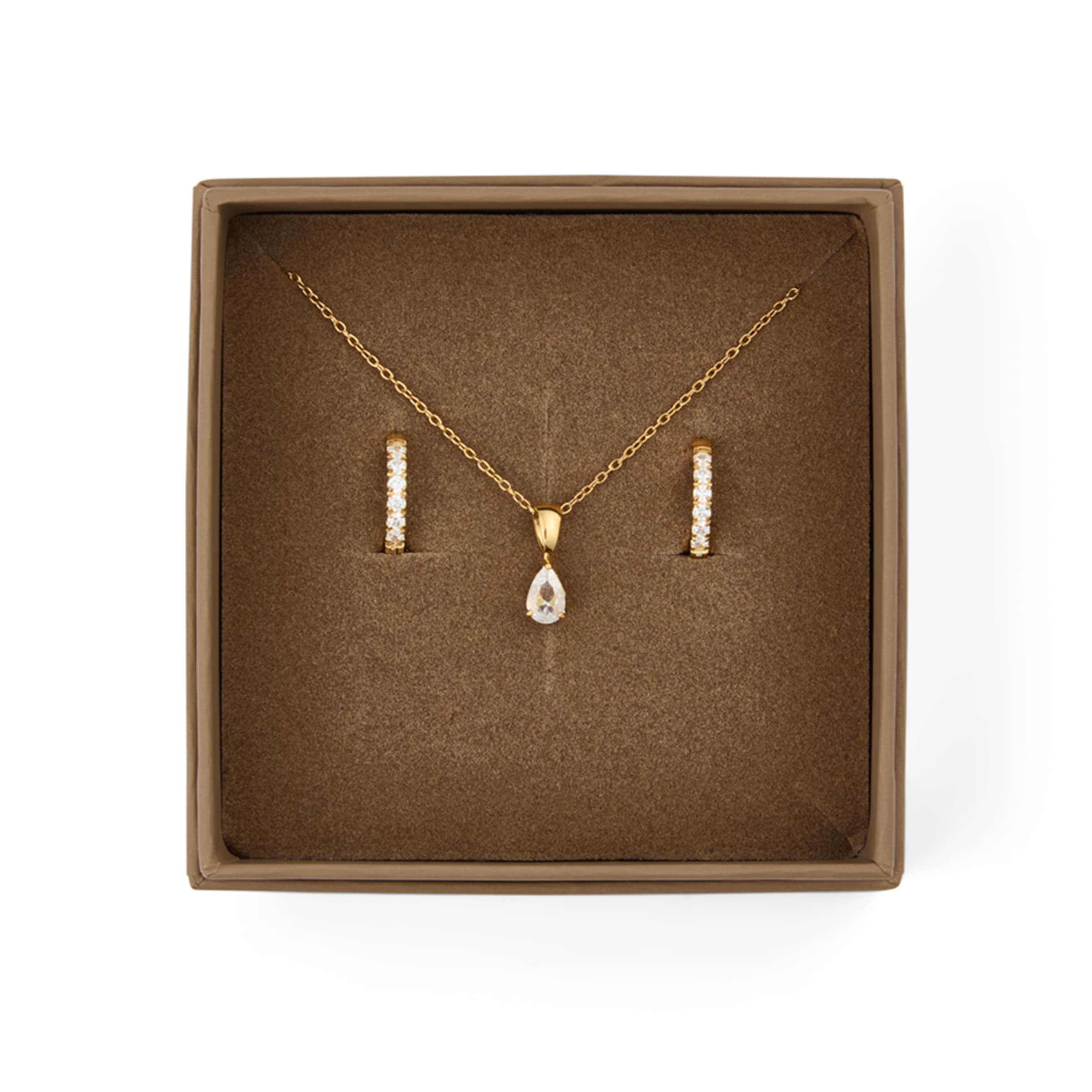 Mockberg Jewelry set in Gold: front
