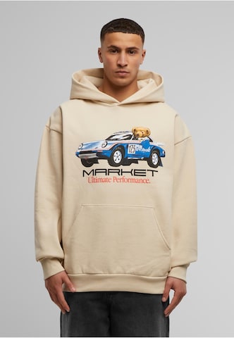 MARKET Sweatshirt 'Ultimate Rally Bear' in Weiß: Vorderseite